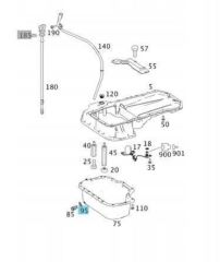 Mercedes X253 Kasa Karter Tapa Pulu Orijinal Mercedes Marka N007603014106