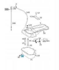 Mercedes X253 Kasa Karter Tapa Pulu Febi Marka N007603014106