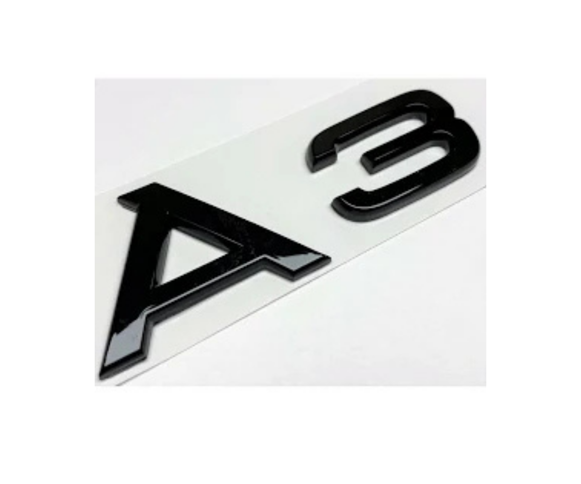 Audi A3 Yazısı 2024 - 2025 Siyah İthal Marka