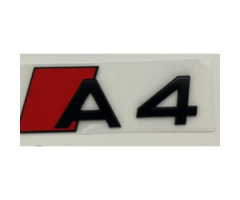 Audi A4 Yazısı 2024 - 2025 Siyah İthal Marka