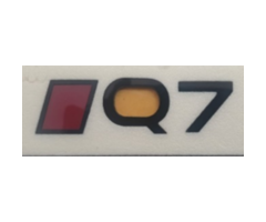 Audi Q7 Yazısı 2024 - 2025 Siyah İthal Marka