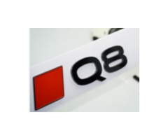 Audi Q8 Yazısı 2024 - 2025 Siyah İthal Marka