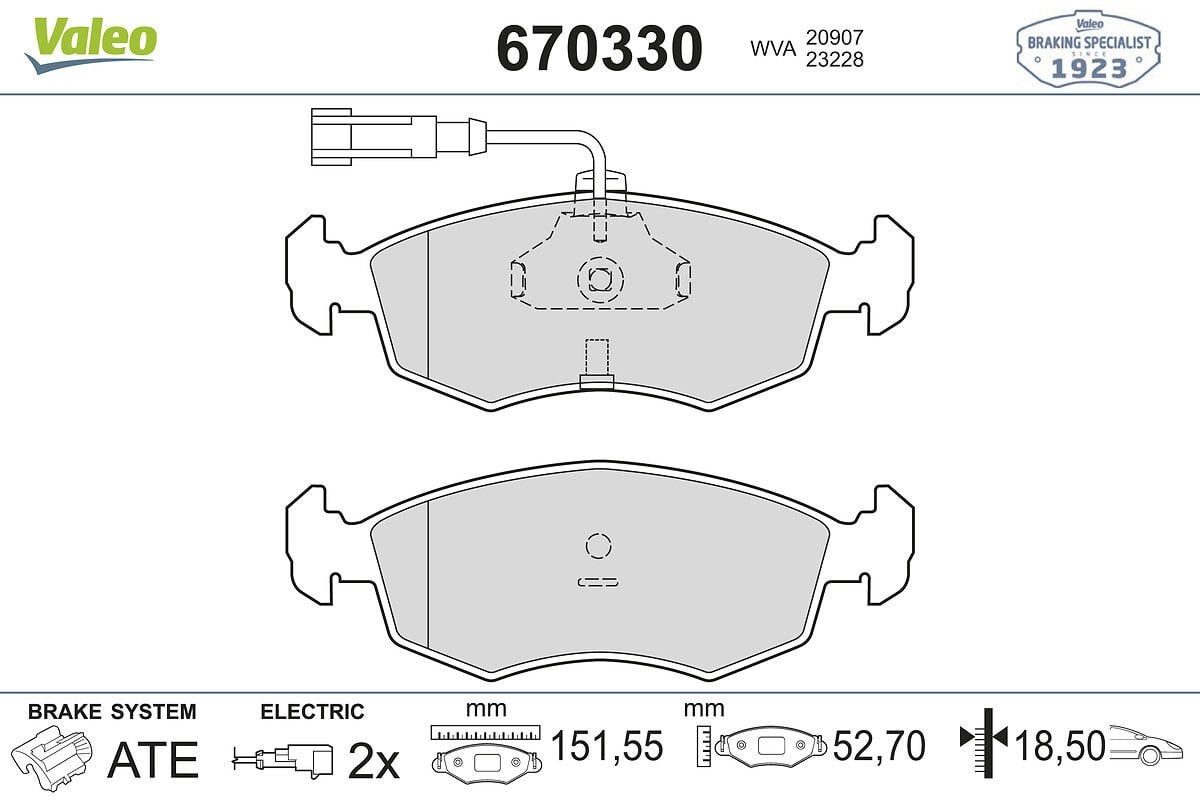 Fiat Albea 1.2 8V Ön Fren Balatası VALEO Marka 77362180