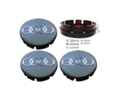 Audi Jant Kapak 52 - 56 mm Gri İthal Marka