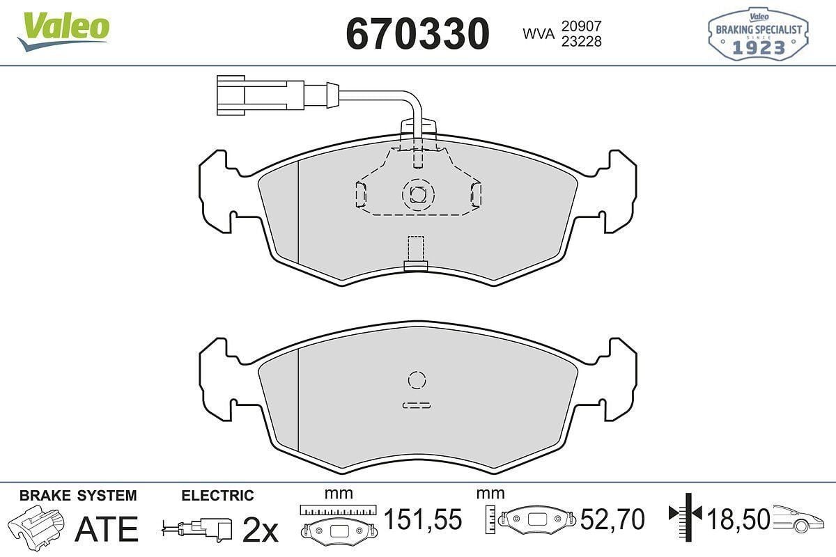 Fiat Albea 1.4 8V Ön Fren Balatası VALEO Marka 77362180