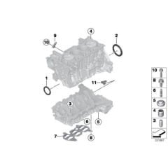 Bmw 2 Seri F22 Kasa Blok Arka Kapağı Contalı Bmw Orijinal Marka 11137600465
