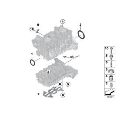Bmw 3 Seri F30 Kasa Blok Arka Kapağı Contalı Bmw Orijinal Marka 11137600465