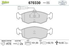 Fiat Palio 1.4 8V Ön Fren Balatası VALEO Marka 77362180