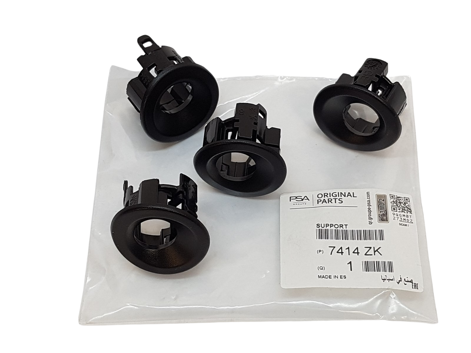 Citroen Berlingo 2008-2018 Arka Park Sensörü Bağlantı Yuva Seti PSA Orijinal 7414ZK