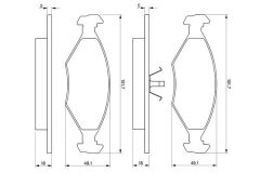 Fiat Albea 1.4 8V Ön Fren Balatası BOSCH Marka 55170758