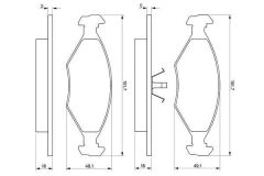 Fiat Doblo 1.4 8V Ön Fren Balatası BOSCH Marka 55170758