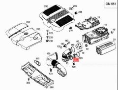 Mercedes W176 Turboşarj Boru Contası Elring Marka A6510940051
