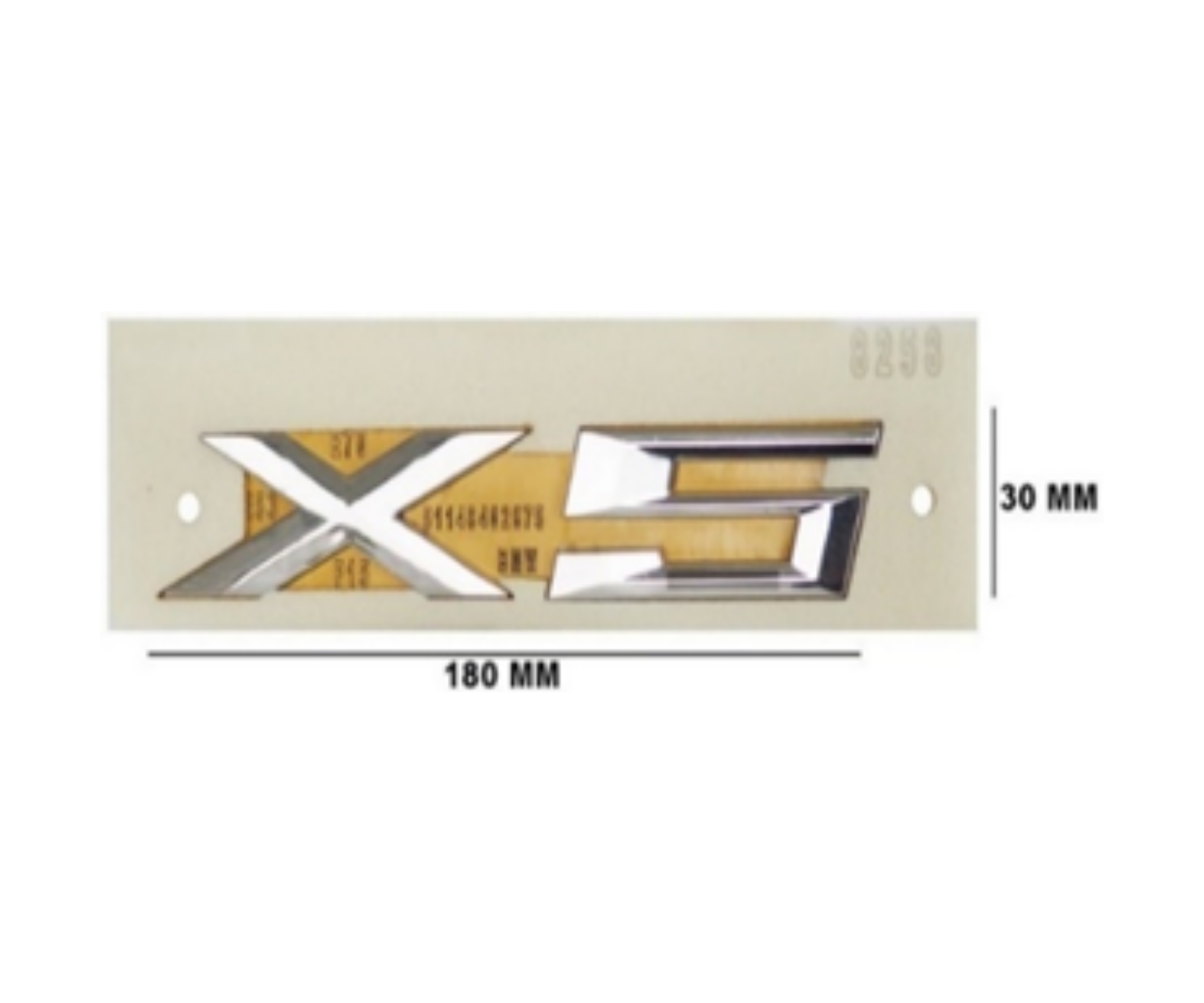 BMW E53 X5 Yazısı 30 - 180 mm Krom İthal Marka