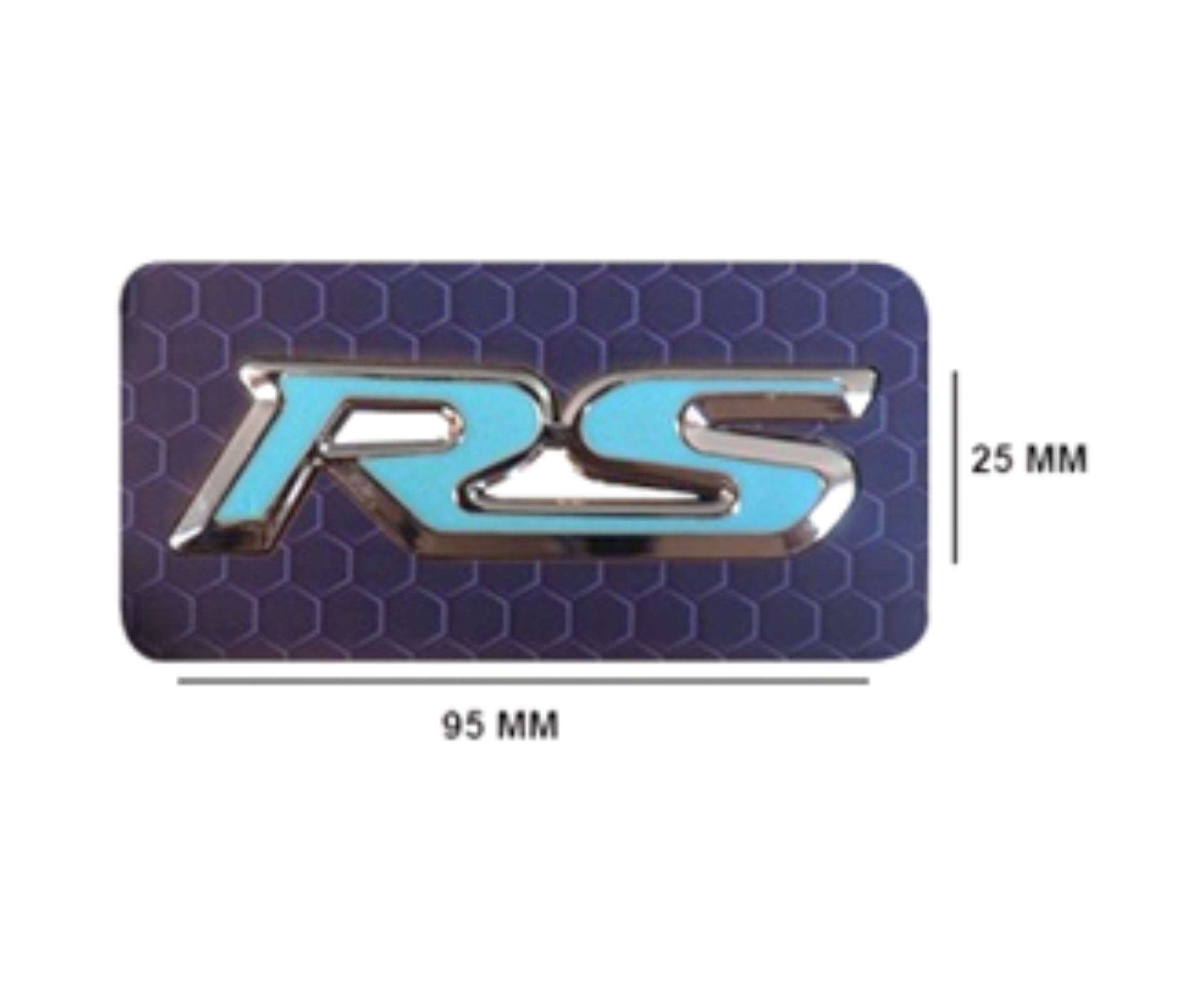 Honda RS Yazısı Krom-Mavi İthal Marka