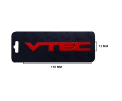 Honda VTEC Yazısı Kırmızı İthal Marka