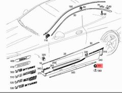 Mercedes W219 Maşbiyel Klipsi Orijinal Mercedes Marka  A0009917398(Kopya)