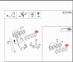 Mercedes W203 Egsoz Manifold Contası Ajusa Marka A2711420380