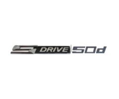 BMW SDrive 50d Yazısı Siyah İthal Marka