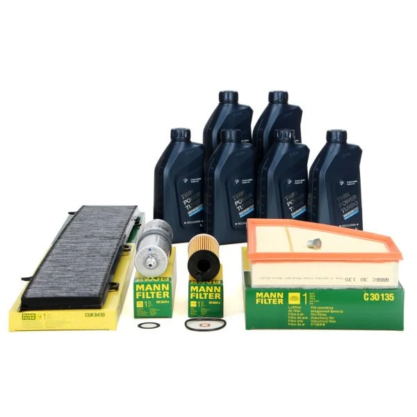 Bmw E90 Kasa 320d N47 Motor 184 HP Periyodik Bakım Filtre Seti Mann Marka Orjinal Yağlı CUK8430-HU6004x-C30135-WK5010z-83212405948