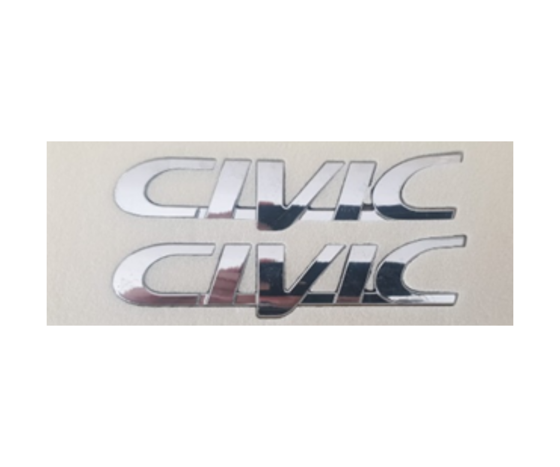 Honda Civic Yazısı Küçük Çamurluk Takım Krom E.M İthal Marka