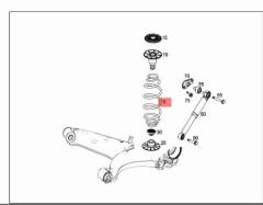 Mercedes W639 Helezon Yayı Arka Orijinal Mercedes Marka A4473240204