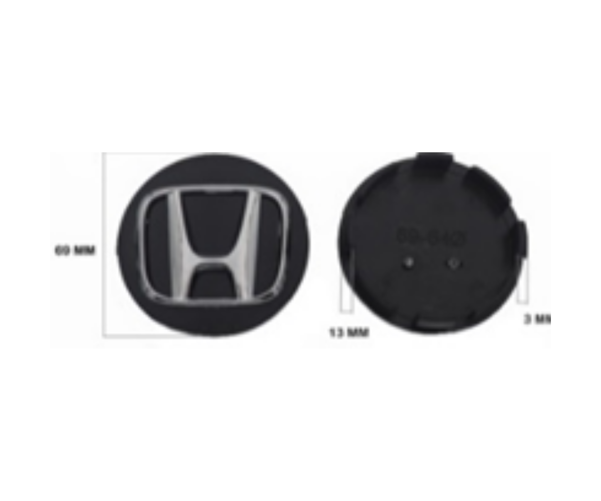 Honda Jant Kapak Krom Siyah 4 Adet İthal Marka 44742-TS6-H00