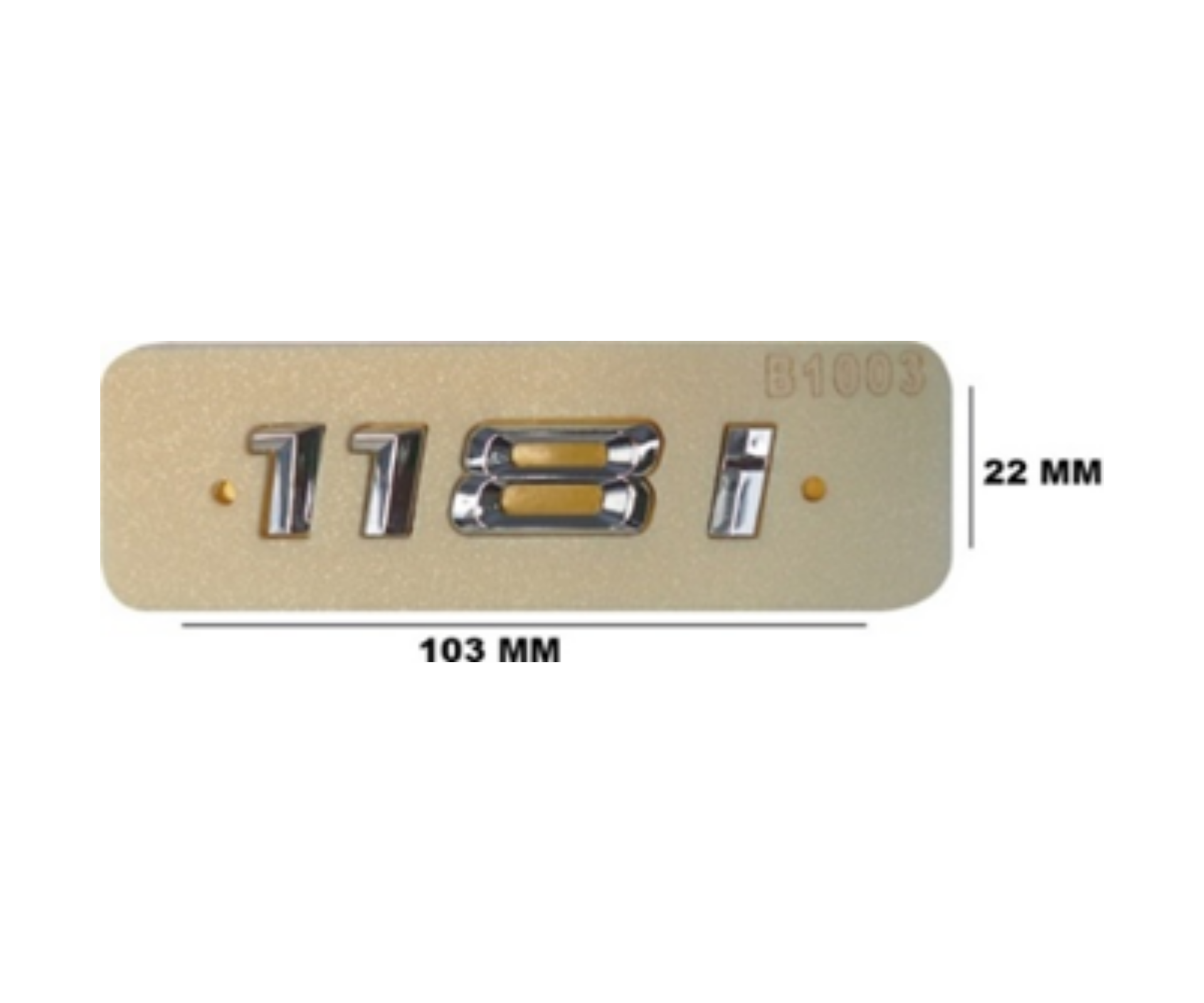 BMW 118 İ Yazısı Krom İthal Marka 51147135548