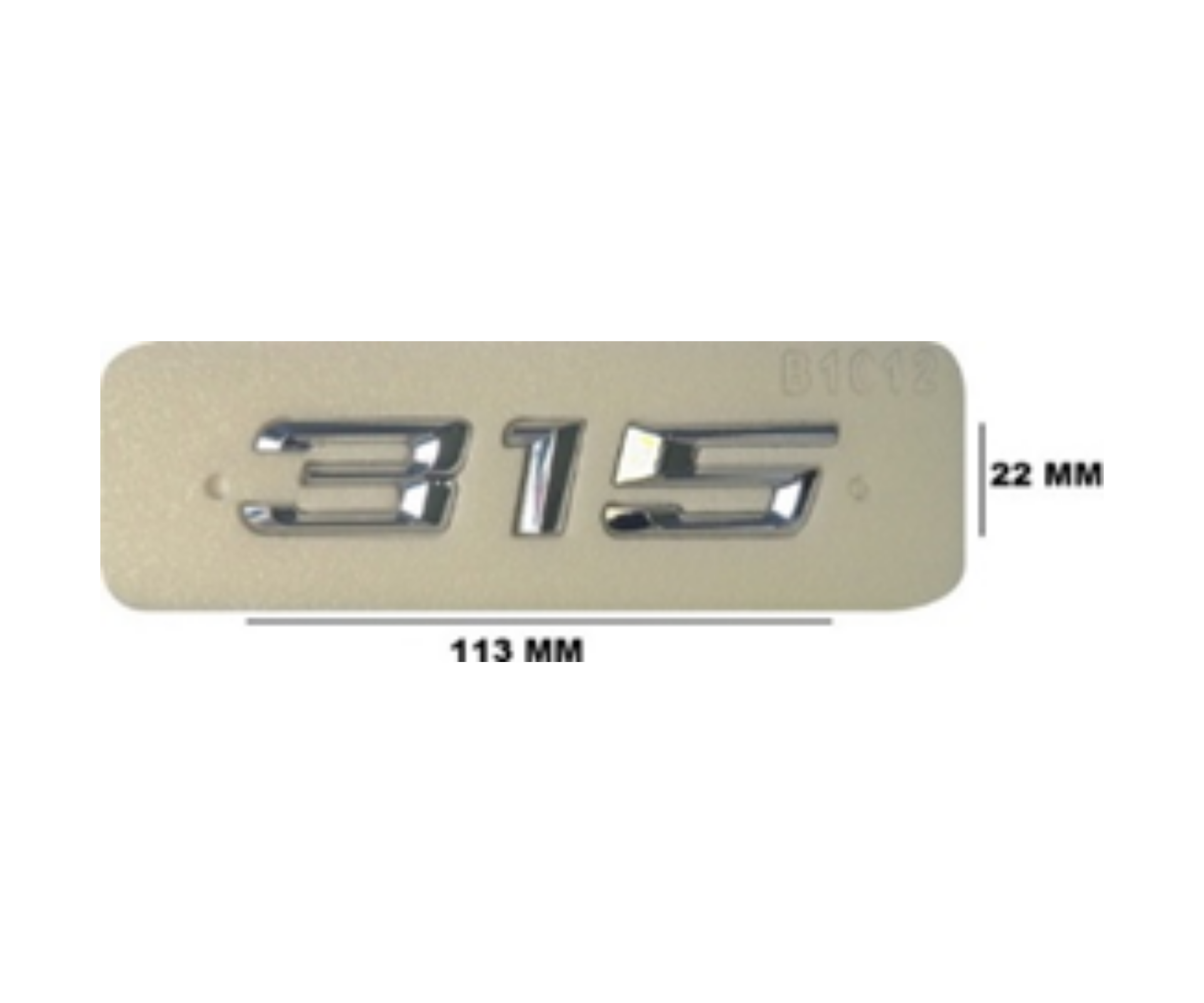 BMW 315 Yazısı Krom İthal Marka