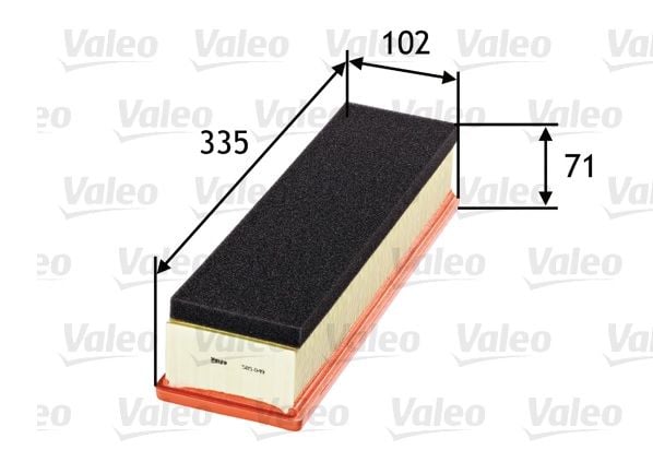 Citroen C2 1.4 8Valf Benzinli Hava Filtresi Valeo  Marka 1444.VH