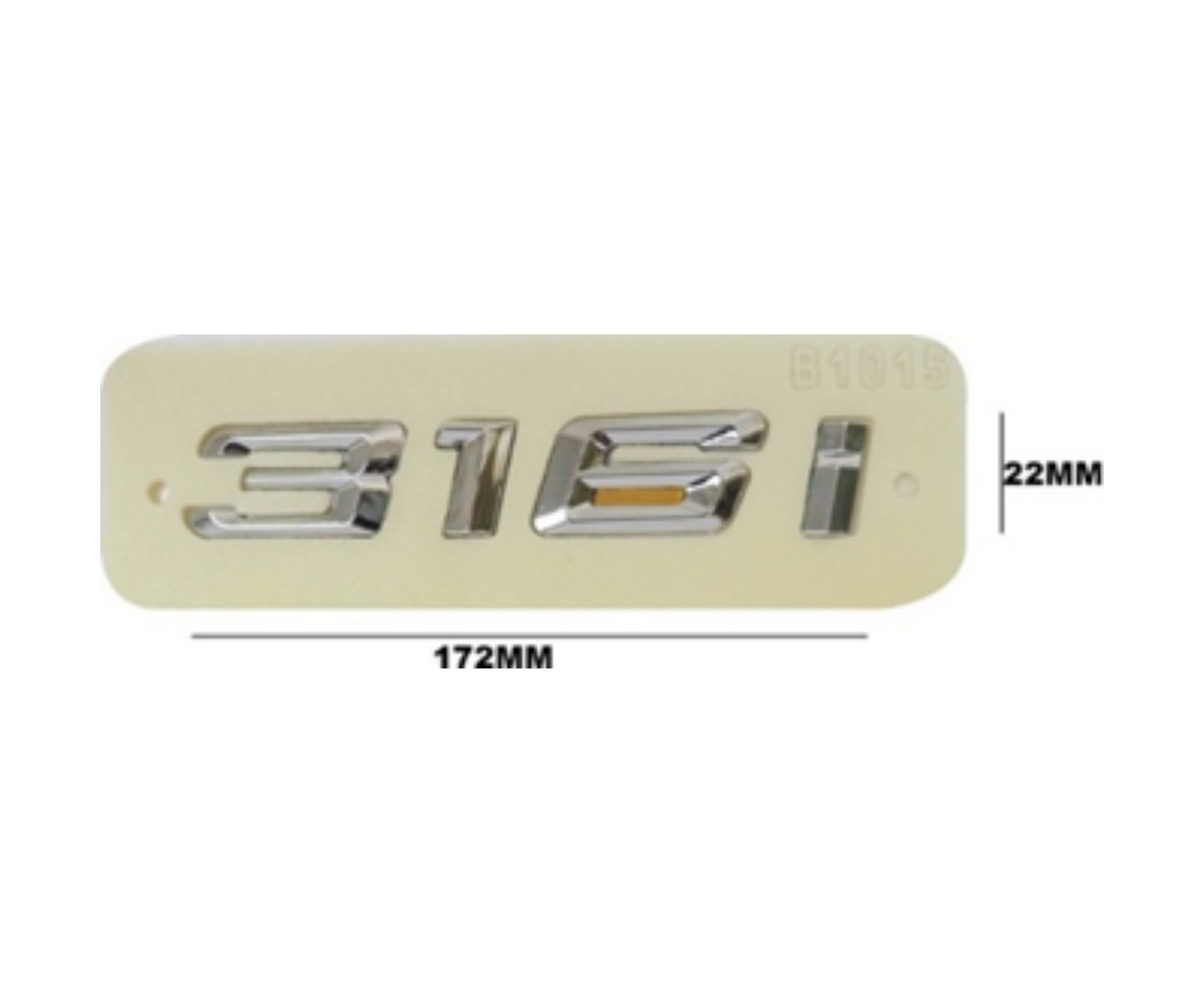 BMW 316 i Yazısı Krom İthal Marka 581201048