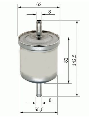 Citroen C2 Benzin Filtresi Magneti Marelli Marka 1567.C6