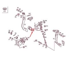 Mercedes W115 Fren Pedal Lastiği Wender Parts Marka A2012920082