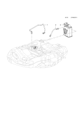 Opel Astra J Yakıt Buharlaşma Kutusu Orijinal GM 13348456 - 807027 - 13398387