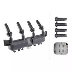 Citroen Xsara 1.4 8 Valf Benzinli Ateşleme Bobini Gri Soket Ngk Marka 48016