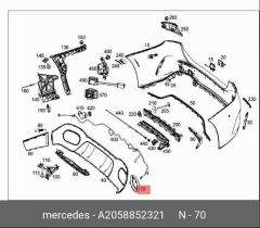 Mercedes W163 Egzoz Ucu Nikelajı Corals Marka A2058852321