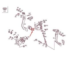 Mercedes W126 Fren Pedal Lastiği Wender Parts Marka A2012920082