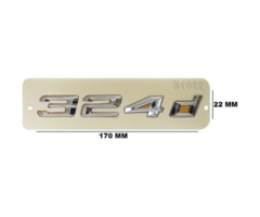 BMW 324 d Yazısı Krom İthal Marka