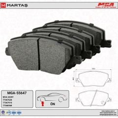Fiat Egea Ön Balata Takımı Mga Marka 77367628