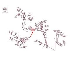 Mercedes W168 Fren Pedal Lastiği Ytt Marka A2012920082