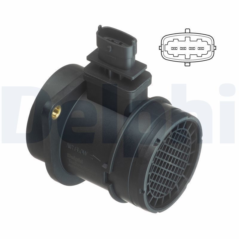 Fiat İdea Hava Debimetresi 1.3 MultiJet 4 Fiş DELPHİ Marka 51782034