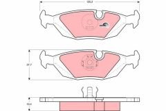 Bmw 3 Serisi E30 Kasa Arka Fren Balata Takımı GDB299