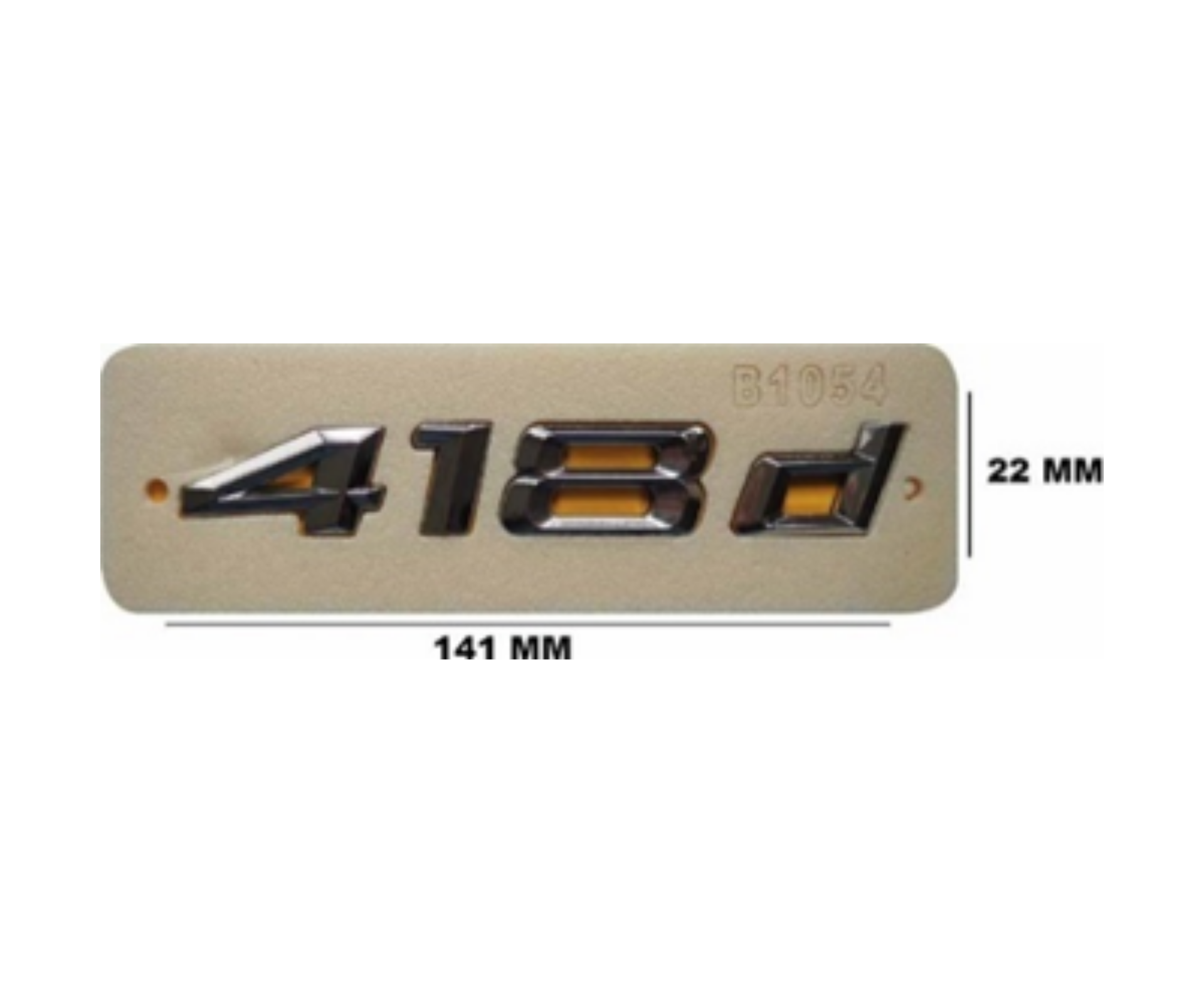 BMW 418 d Yazısı Krom İthal Marka