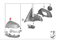BMW F15 Sol Ayna Kapağı Wender Parts Marka 51167308683