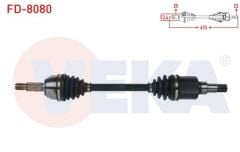 Ford Courier 2014 Model Sonrası Sol Ön aks Veka Fd-8080