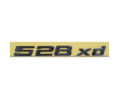 BMW 528 xd Yazısı Siyah İthal Marka