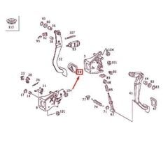 Mercedes W213 Fren Pedal Lastiği Swag Marka A2012920082