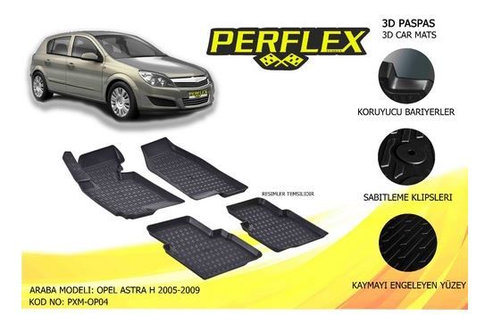 Opel Astra H 3D Havuzlu Paspas Takımı Perflex Marka