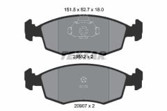 Fiat Albea 1.2 8V Ön Fren Balatası TEXTAR Marka 77362180