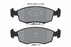 Fiat Albea 1.2 16V Ön Fren Balatası TEXTAR Marka 77362180