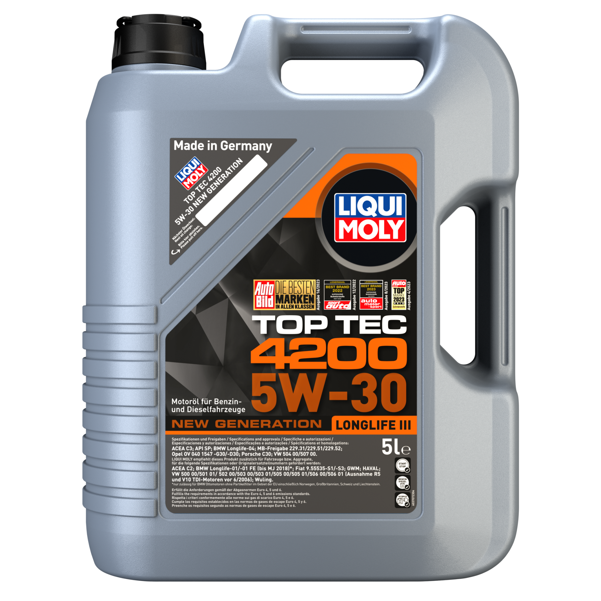 LIQUI MOLY Top Tec 4200 5W 30 Motor Yağı LQM-8973 (5 Litre)